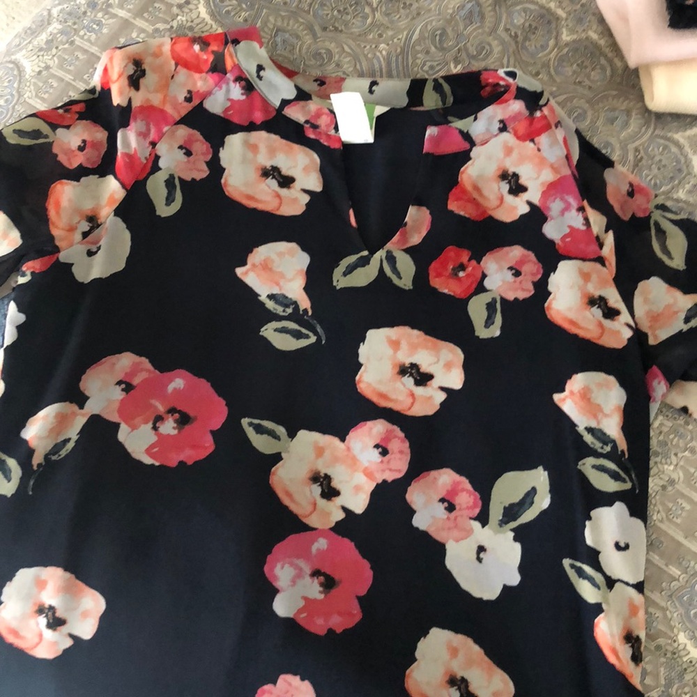 Cabi floral blouse